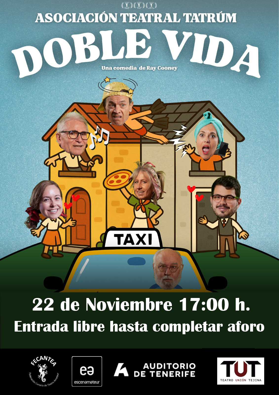 Cartel doble vida imprenta