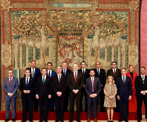 Recepción Casa Real Grupo Ciudades Patrimonio_Casa de SM el Rey