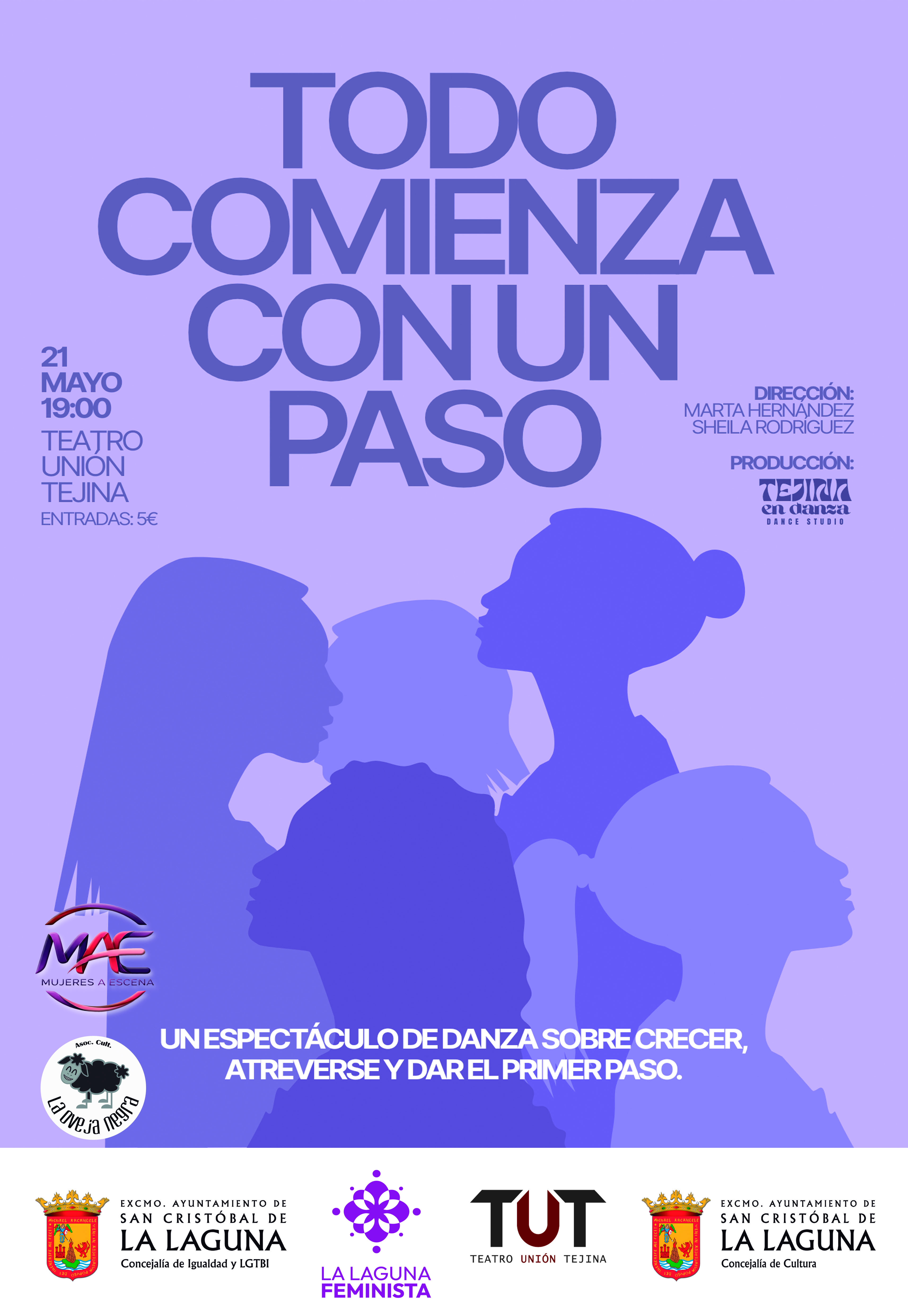cartel Tejina en Danza