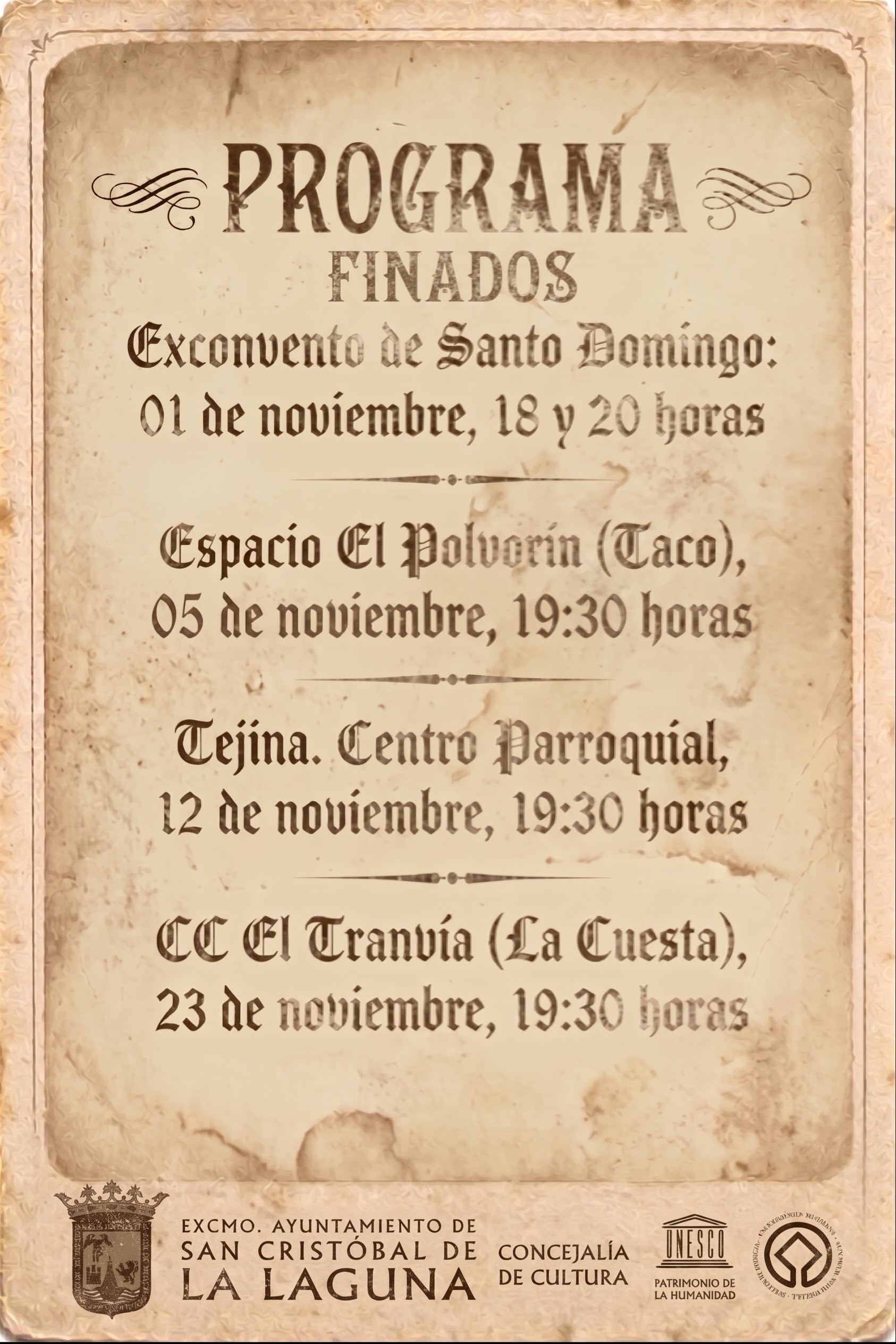 PROGRAMA FINADOS 2026 - 2