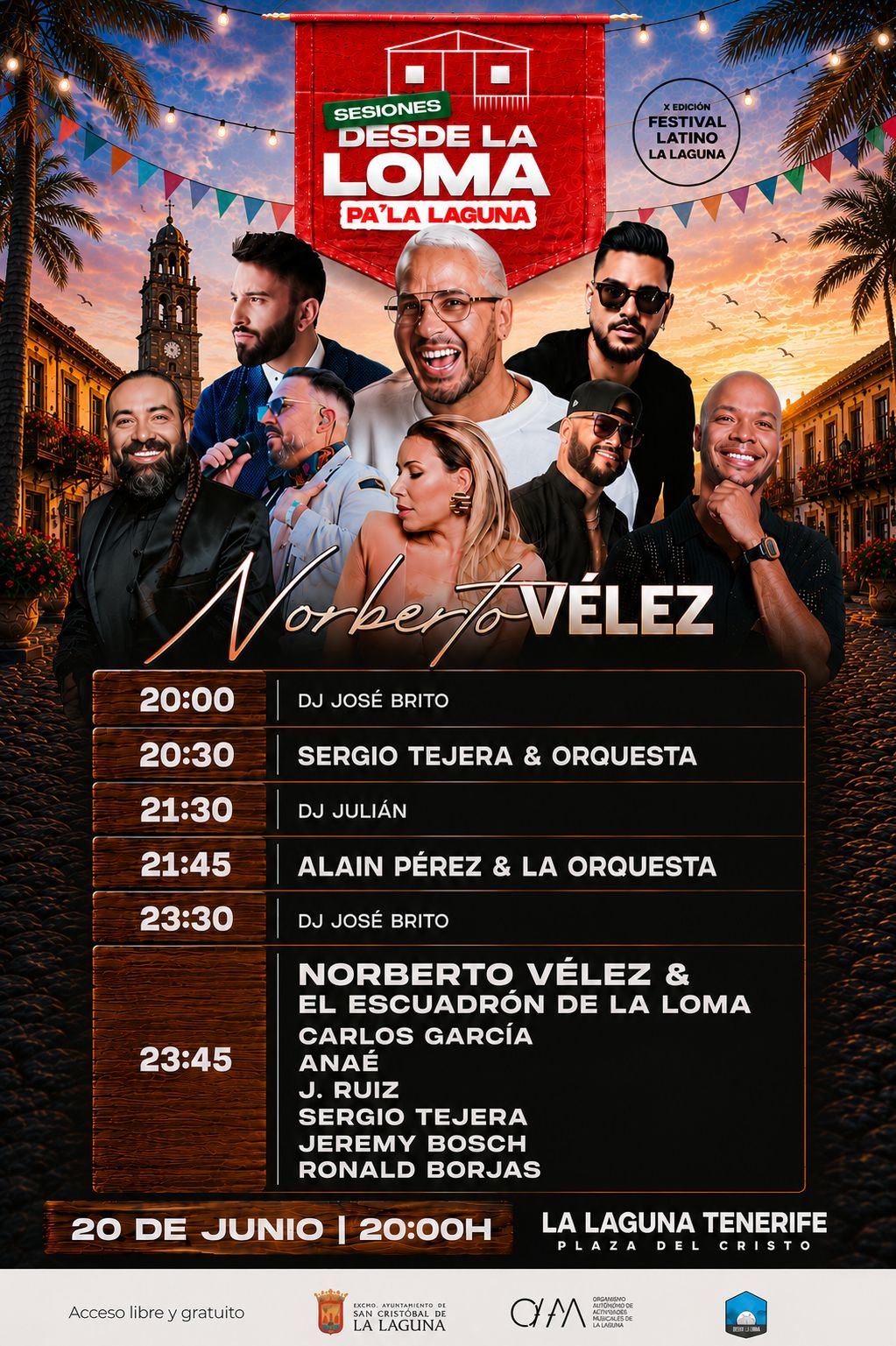 Cartel Horarios Sesiones Desde La Loma